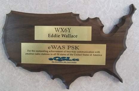 Award plaque for eWAS PSK